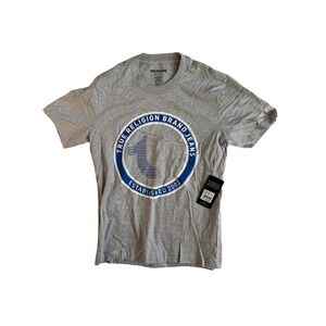 True Religion Brand Jeans Mens Medium Heather Grey Strike HS SS Tee Style 700167